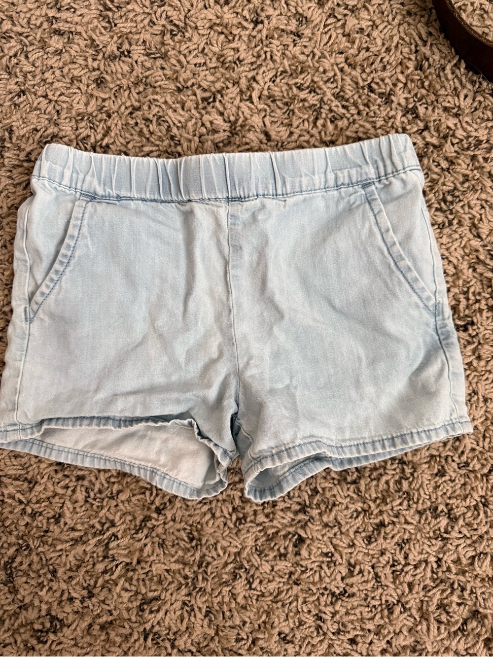 Light Blue Toddler girls Casual Pull-On Shorts